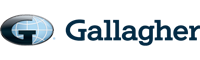 A logo of the firm Gallagher, hyperlinked to their website.